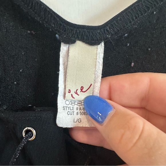 XXX Hardcore Biker Corset Top. Black. Size: Large. - Picture 5 of 7